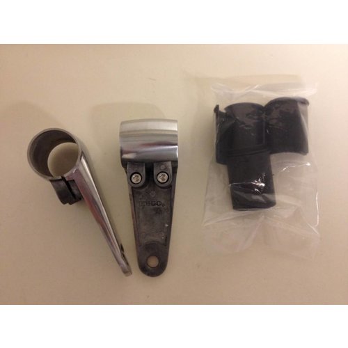 Emgo Soportes de Faro de Aluminio Pulido Con Separadores Para Tubos de Horquilla 35/39/41 mm