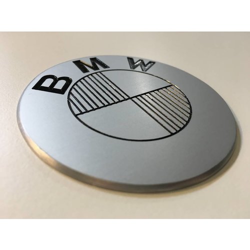 Emblèmes BMW 70MM faits à la main et brossés, type 3