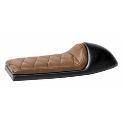 Selle brun chocolat Café Racer Diamond Stitch Type 40