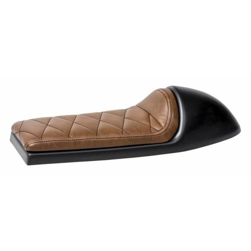 C.Racer Selle brun chocolat Café Racer Diamond Stitch Type 40