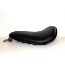 Bobber Seat mit Halterung + Feder - Slim Line Schwarz