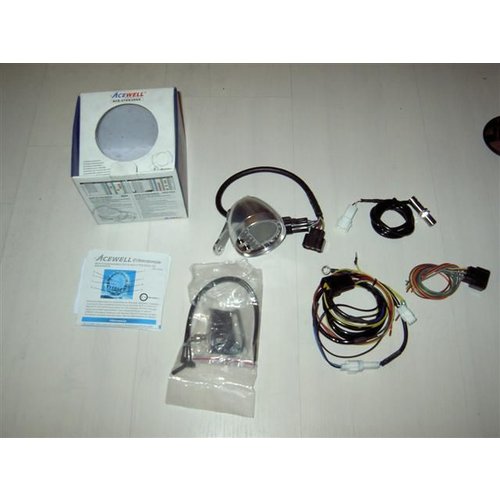 Acewell 2853 AP Speedo with Chromed Aluminium Housing