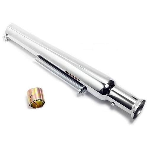 Emgo Trumpet Silencer Straight Chrome 35mm - 45mm