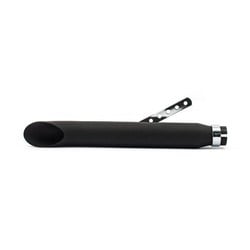 Slash Cut Zwarte Stalen Demper 38-44.5 mm Inlaat