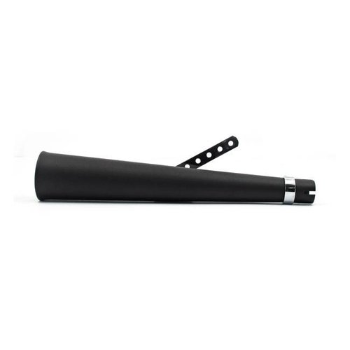 Cafe Racer Silencer Black Steel 38mm - 45mm