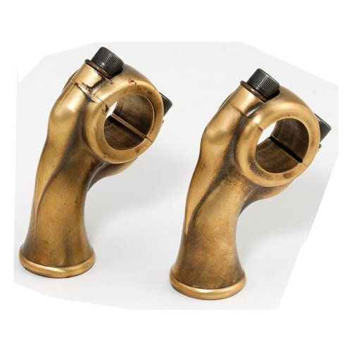 Kustom Tech 2.5" Brass Deluxe Risers for 1" Bars