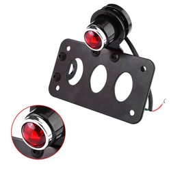 Support de plaque + éclairage type Lucas Black