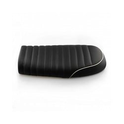 Brat Seat Black white piping