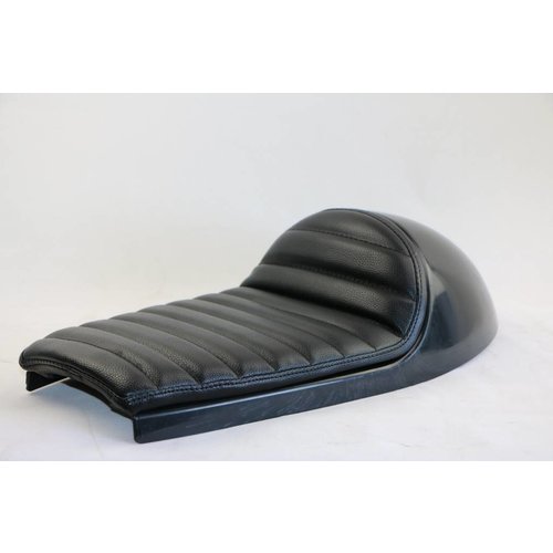 Selle noire classique Café Racer, fin rembourrage