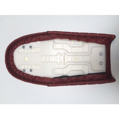 Tuck 'N Roll Stitch Brat Sitzbank Maroon