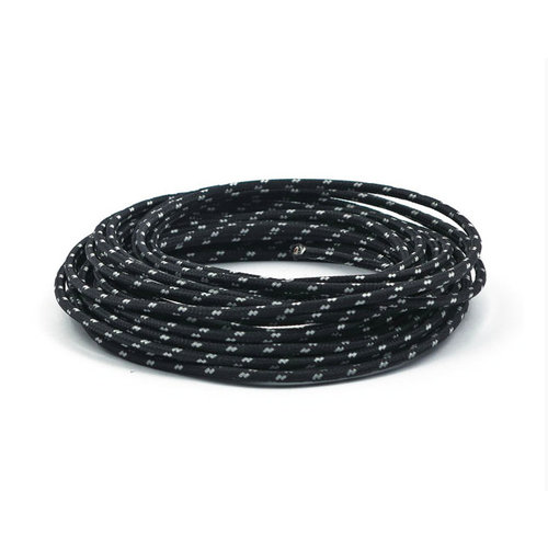 Gevlochten Kabel 3MM Zwart 7,5 Meter