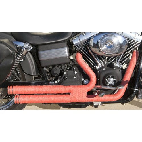 MCU Gewebeband / Exhaust Wrap - Rot 7.5 Meter