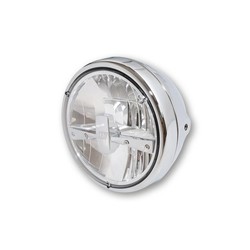 7 Zoll LED-Scheinwerfer RENO TYP 4 mit TFL, Metallgehäuse, klares Glas,  rund, seitliche Befestigung,, Hauptscheinwerfer, Beleuchtung, Produkte