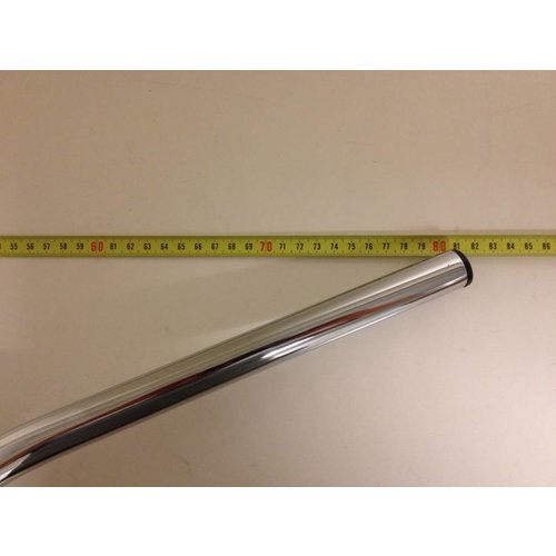 Emgo Manubrio Moto Cross Tracker Cromato Rinforzato 80 cm x 22 mm (7/8 Pollici), 14 cm di Rise, 12,7 cm di Pullback