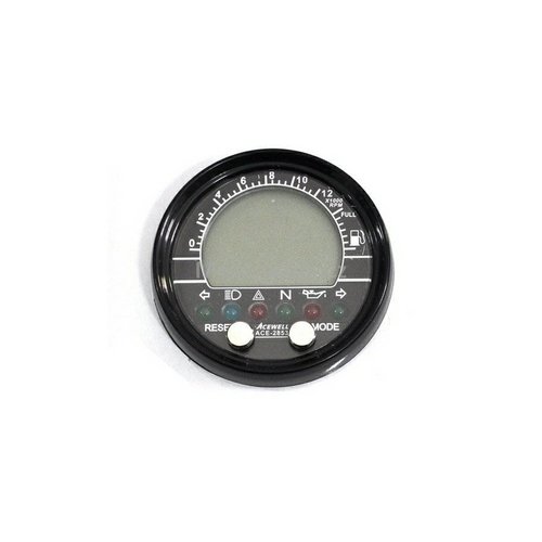 Acewell Digitaal Dash KM/H & RPM ACE-2853S Zwart