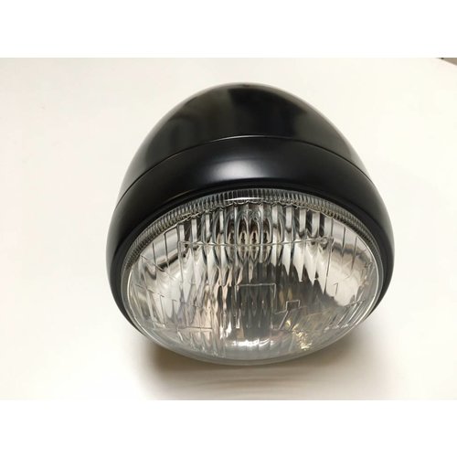 Daytona 5.75" Vintage Koplamp met Teller Gat Zwart