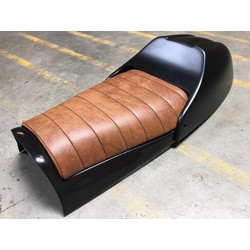 Scrambler Seat Tuck 'N Roll Brown Type 9