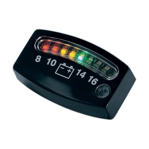 Kuryakyn LED 12 Volt Meter Schwarz