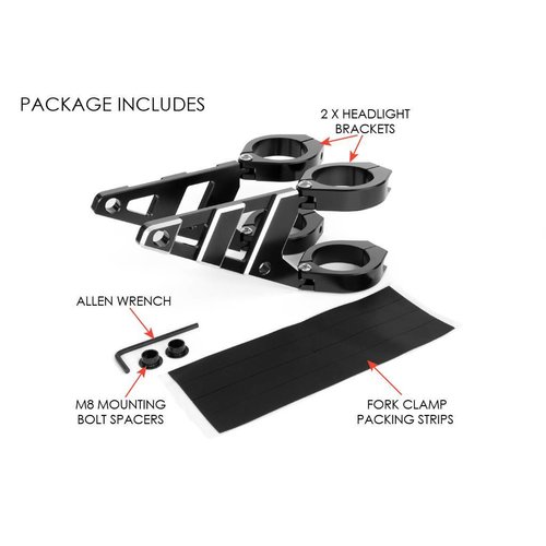 Support de phare avant "Contrast" haut de gamme