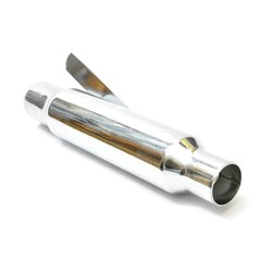 Silenziatore Shorty Cromato Acciaio Ingresso 38-44.4mm