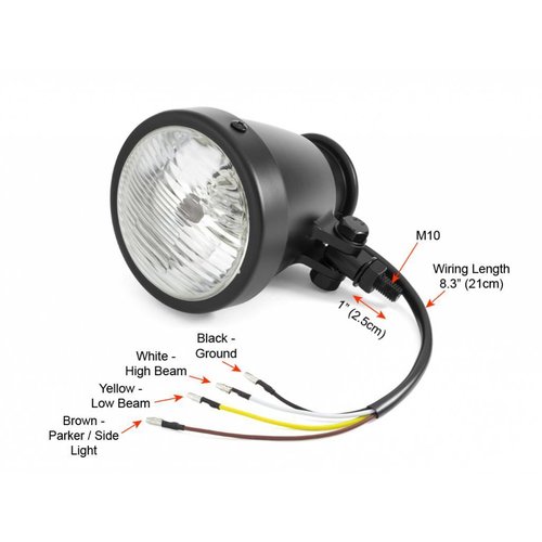 4.5" Vintage Aluminium Koplamp