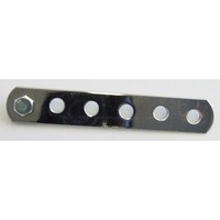 Support de Silencieux Cafe Racer Style Chrome, 15 cm (environ 5,75 po / 6 po) avec 6 trous pré-percés