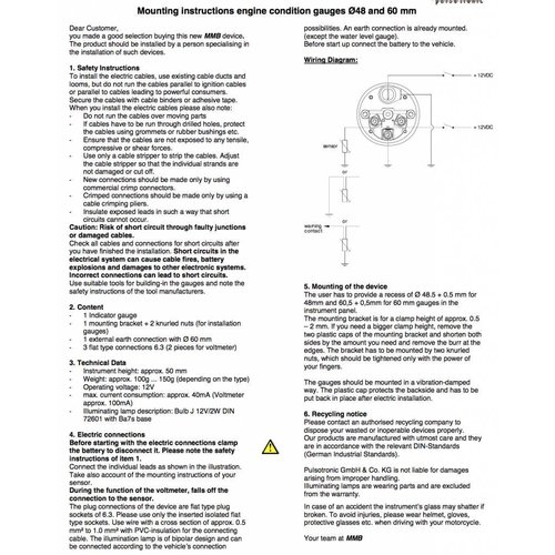 Kraftstoffmesser 48MM