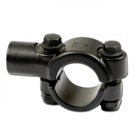 Morsetto Manubrio Specchio Nero 22mm M10