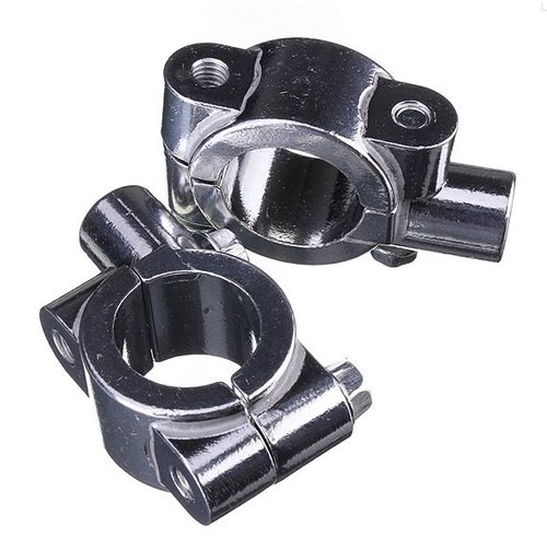 Mirror Chrome Handlebar Clamp 22 mm M10