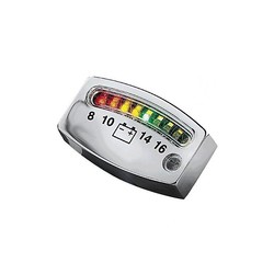 Küryakyn LED 12 Volt Meter Chrome