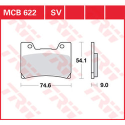 MCB622 Front Brake Pads - Yamaha TDM 850
