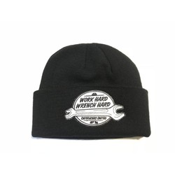 Work Hard Docker Hat Black