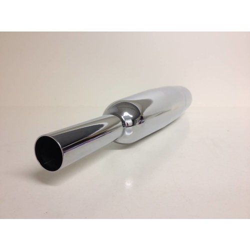 Emgo Silenziatore 38mm per telaio con forcellone BSA A7/A10, entrambi i lati, dal 1958