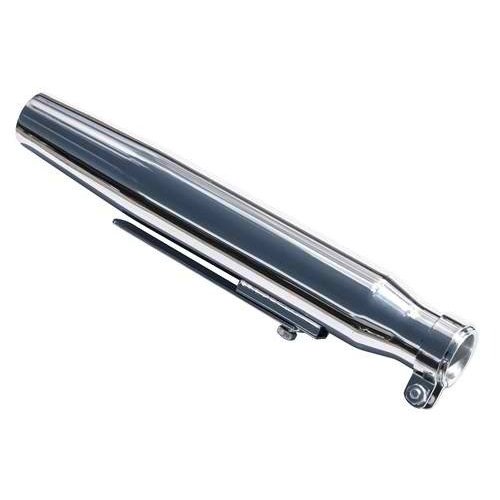 Emgo Conische Chromen Universele Demper 38 mm - 44.4 mm met Bevestigingsbeugel en Klem, 406 mm Lengte
