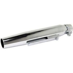 Tapered Chrome Universal Silencer 38mm - 44.4mm