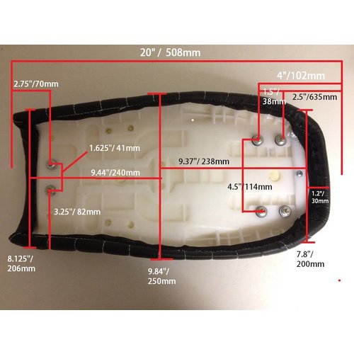 Selle noire Brat Tuck N 'Roll 18