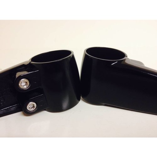 Emgo Staffe Faro in Alluminio Nero per Steli Forcella 35/39/41 mm con Distanziali