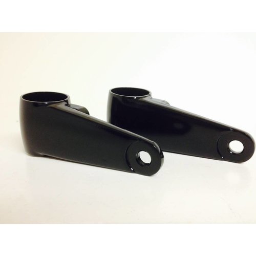 Emgo Staffe Faro in Alluminio Nero per Steli Forcella 35/39/41 mm con Distanziali