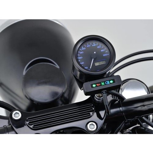 Daytona Kombihalterung Schwarz 48 mm für Velona-Anzeigen und Blinker