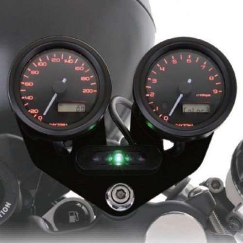 Daytona Support Double Compteur 48mm Noir pour compteurs Velona 48mm
