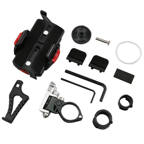 Daytona Support Smartphone pour Guidon 22-29 mm avec Largeur Réglable 55-85 mm, Longueur 110-147 mm et Profondeur 6-18 mm