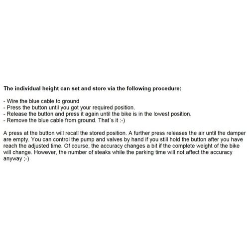 Axel Joost Elektronik Air Ride Control