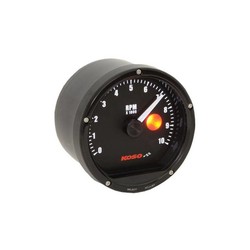 D75 Tachometer Black Face 10000 U / min (mit Shiftlight)