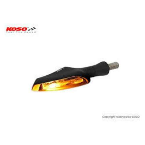 KOSO Clignotant LED Infinity-R, noir, lentille fumée, feu arrière et de stop