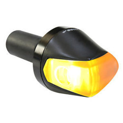 Clignotant LED Knight - Embout de Guidon - noir, verre fumé