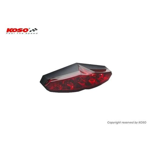 KOSO LED Tail Light (with license plate light) - Infinity red