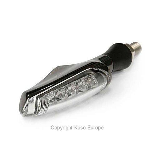 KOSO LED Blinker unlimited, schwarz matt