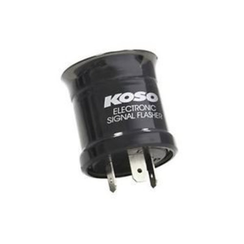 KOSO Relais de clignotant (numérique) 12V, 3 connecteurs, max 15A