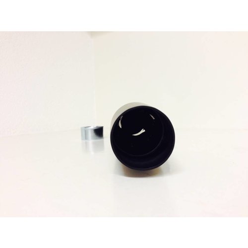 Emgo Silenziatore Conico in Acciaio Nero con Staffa di Montaggio - Ingresso 38mm / 44.4mm, Lunghezza 406mm