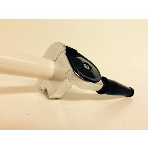 Emgo Fast Action Twistgrip 7/8" (22 mm) Handlebar with 90 Degree Cable Exit, Polished Alloy, Single Pull